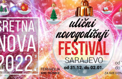 Od 31. decembra do 2. januara novogodišnji ulični festival Sarajevo