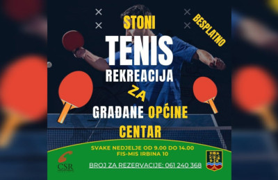 Besplatni termini za stoni tenis