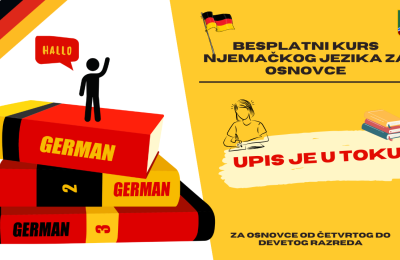 U toku je upis na besplatni kurs njemačkog jezika za osnovce