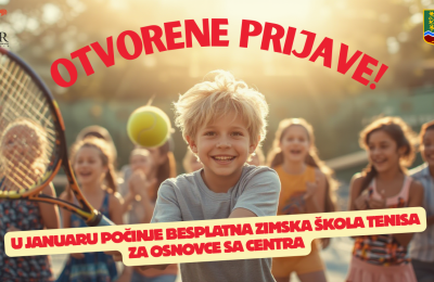 Počele prijave za zimsku školu tenisa za osnovce sa Centra