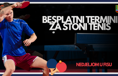 Besplatni termini za stoni tenis