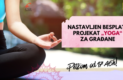 Nastavljen besplatni projekat „YOGA“ za građane