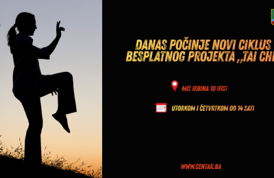 Danas počinje novi ciklus besplatnog projekta „Tai Chi“