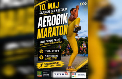 U nedjelju besplatni „Aerobik maraton“ na otvorenom