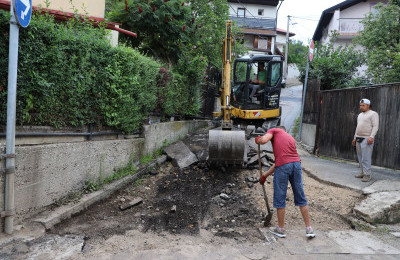 Počeli radovi na sanaciji Ulice Mandžina Gornja