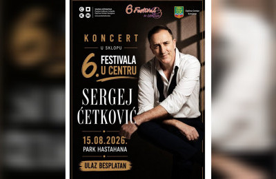 Festival u Centru otvara svoja vrata uz koncert Sergeja Ćetkovića