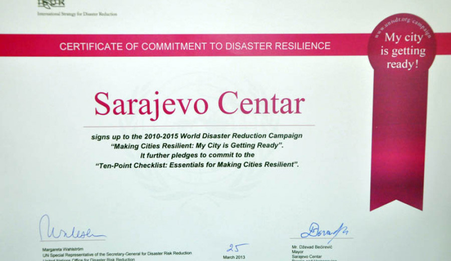 Načelnik Bećirević podržao svjetsku kampanju za smanjene rizika od katastrofe