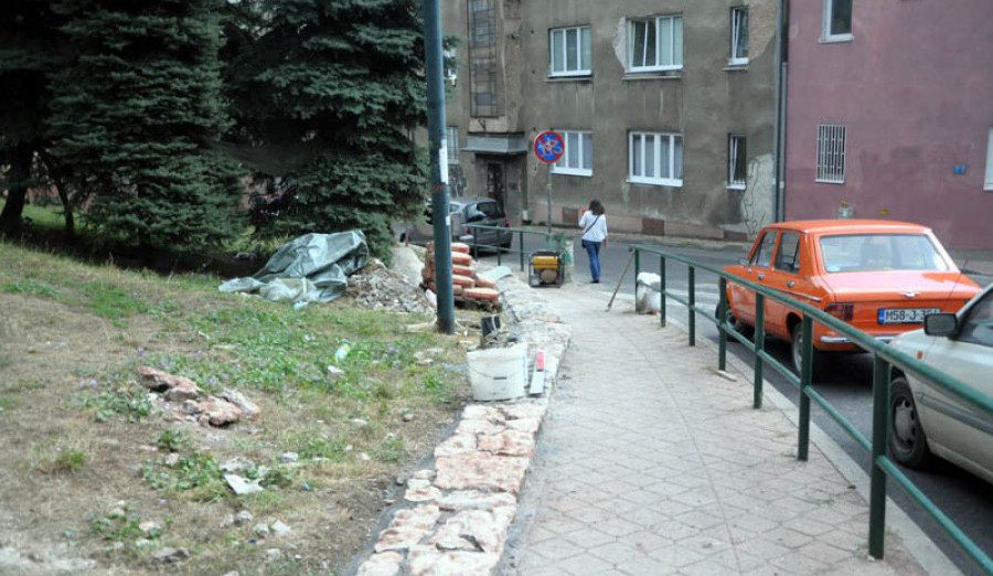 Sanacija kamenog zida u Dalmatinskoj ulici