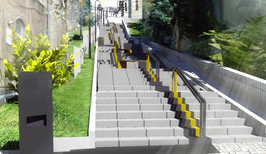 Idejni projekti rekonstrukcije stepeništa u Pruščakovoj i Velikom parku
