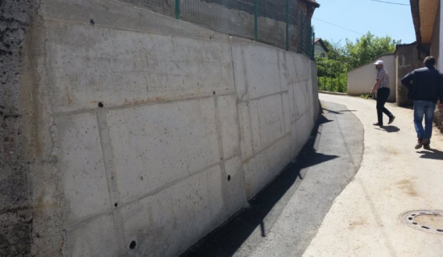 Izgrađen novi potporni zid na Vranjačama
