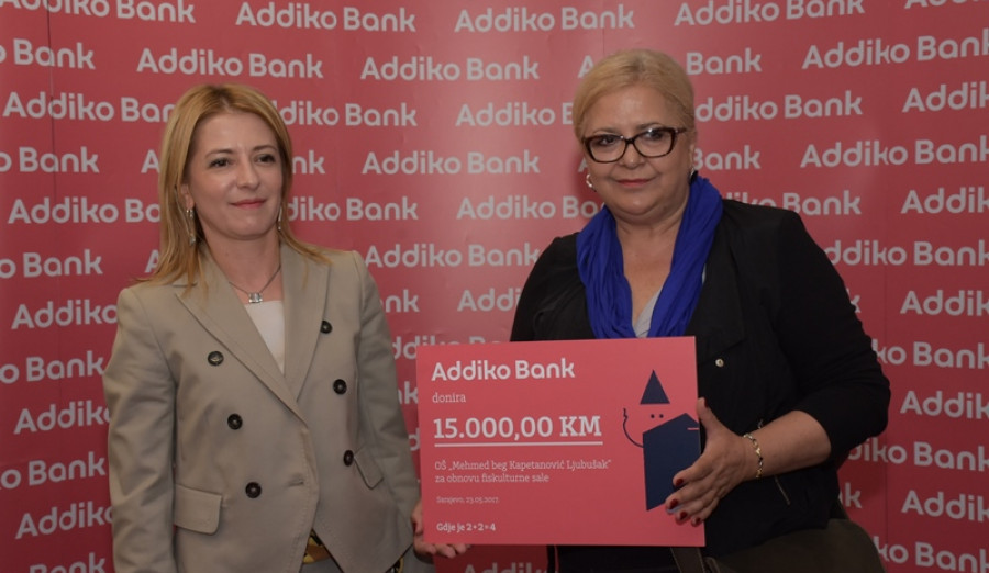 Općina Centar i Addiko Bank obnavljaju fiskulturnu salu OŠ „Mehmed-beg Kapetanović Ljubušak“