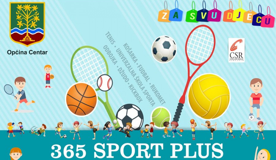 Centar za sport i rekreaciju Općine Centar nastavlja sa projektom „365 sport plus“ i u 2020. godini