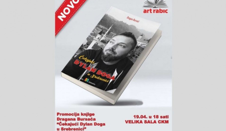 Promocija knjige „Čekajući Dylan Doga u Srebrenici“ autora Dragana Bursaća