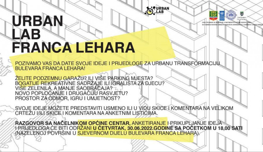 Ideje i prijedlozi za urbanu transformaciju Bulevara Franca Lehara