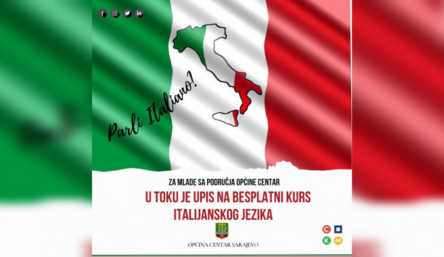 U toku je upis na besplatni kurs italijanskog jezika