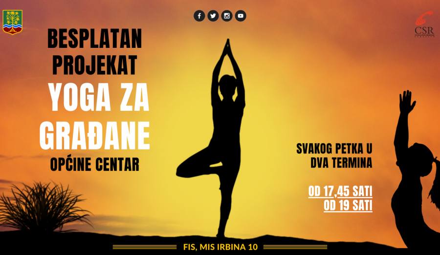 Besplatan projekat „YOGA“ za građane