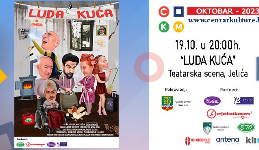 Luda kuća sutra ponovno na sceni Centra kulture i mladih