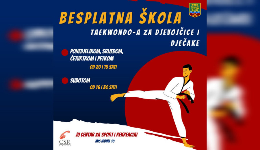 Besplatna škola taekwondo-a za djevojčice i dječake