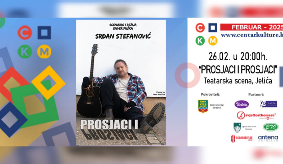 Sutra predstava „Prosjaci i prosjaci“ na sceni Jelićeve