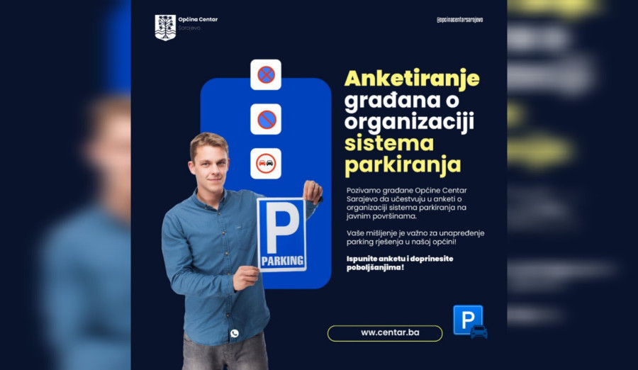 Anketiranje građana o organizaciji sistema parkiranja