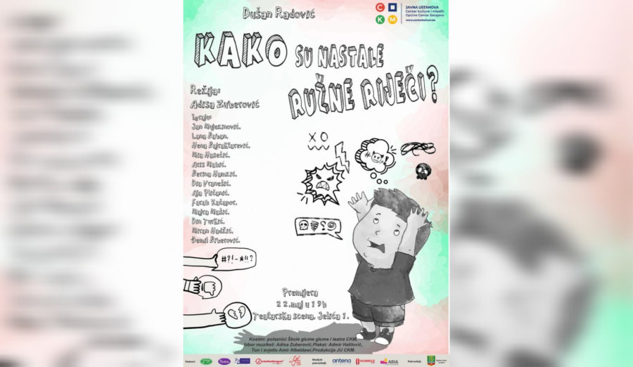 Sutra premijera predstave „Kako su nastale ružne riječi?“
