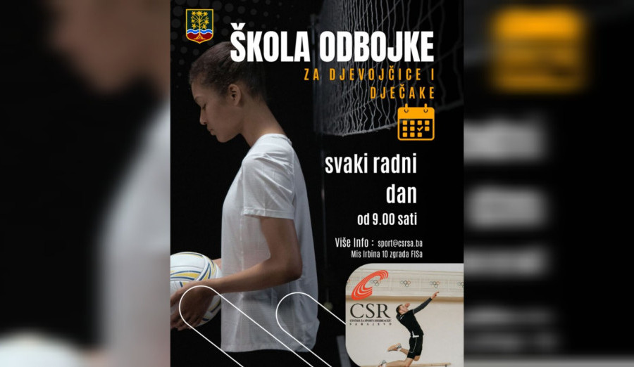 Počinje besplatna ljetna škola odbojke za osnovce sa Centra