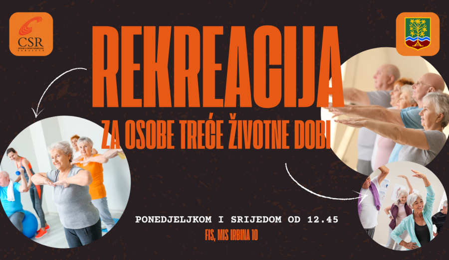 Nastavak besplatne rekreacije za osobe treće životne dobi