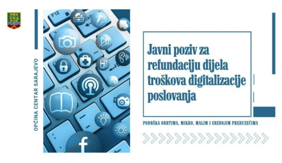 Javni poziv za refundaciju dijela troškova digitalizacije poslovanja
