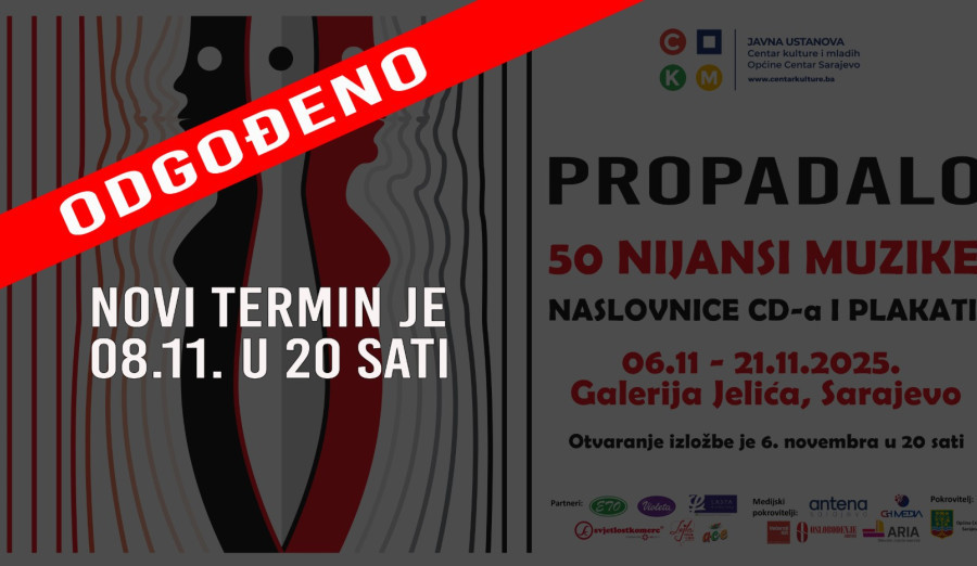 Pomjereno otvaranje izložbe Ivice Propadala