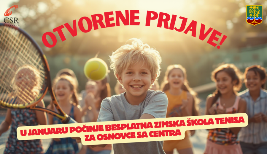 Počele prijave za zimsku školu tenisa za osnovce sa Centra