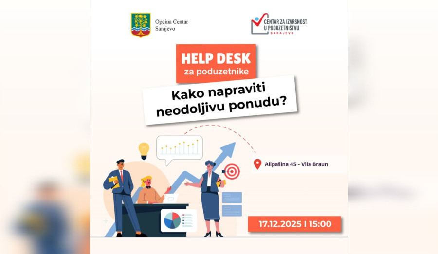 U srijedu nova besplatna Help Desk sesija