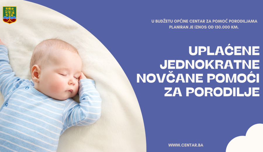 Na račune 30 porodilja uplaćene jednokratne novčane pomoći