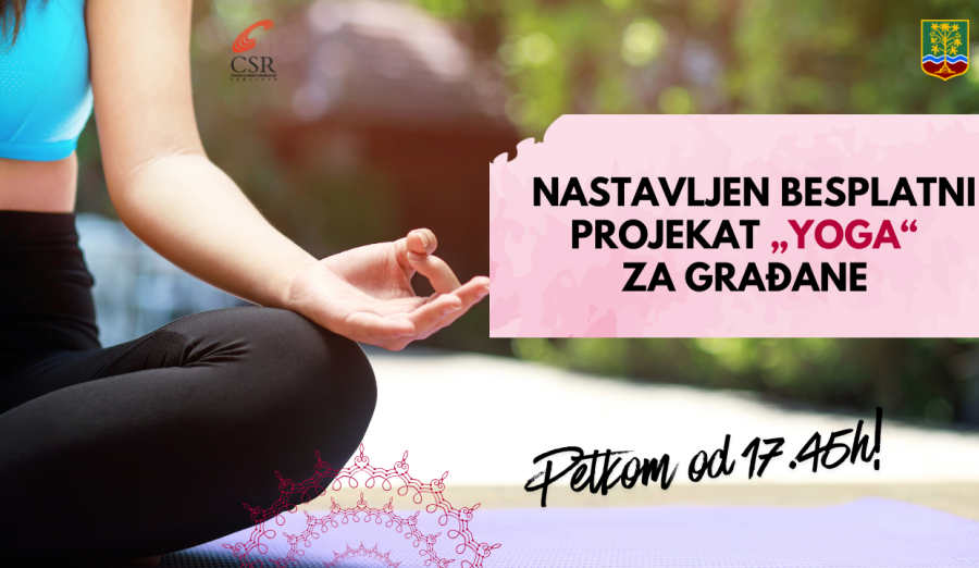 Nastavljen besplatni projekat „YOGA“ za građane
