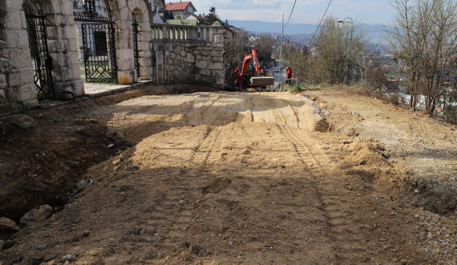 Započela sanacija saobraćajnice ispod Jevrejskog groblja