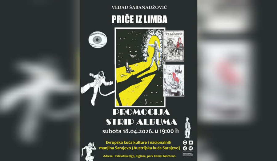 Sutra promocija strip albuma „Priče iz limba“ Vedada Šabanadžovića