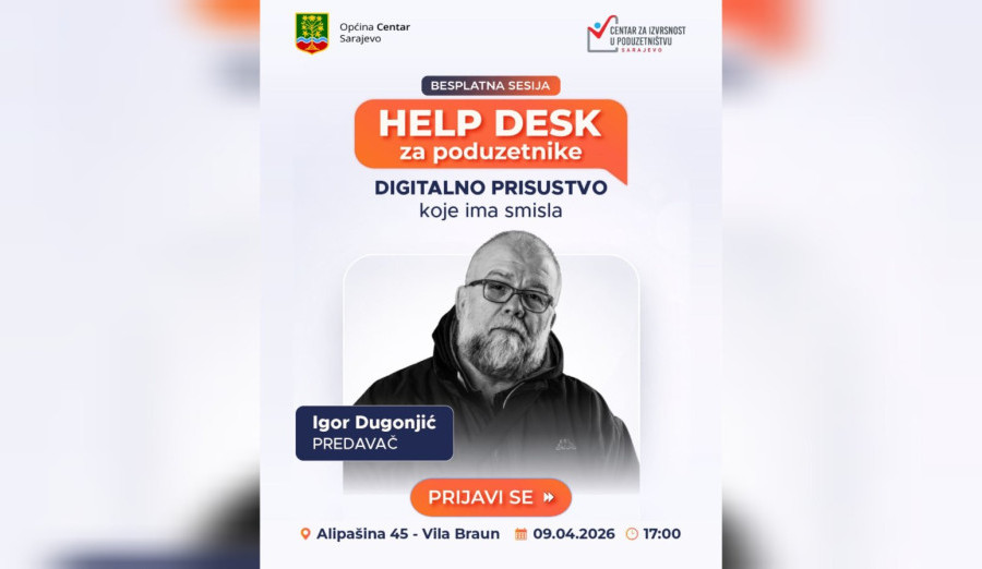 U četvrtak nova besplatna Help Desk sesija