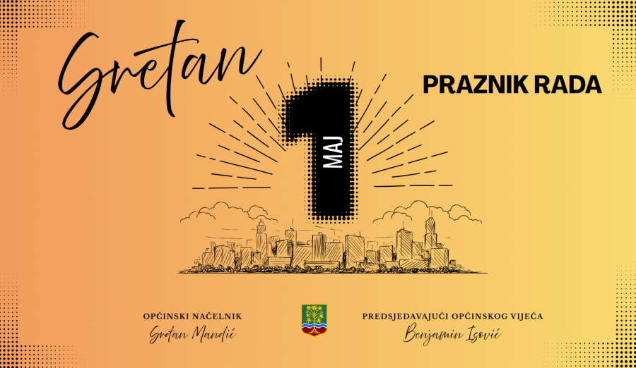 Prvomajska čestitka čelnika Općine Centar