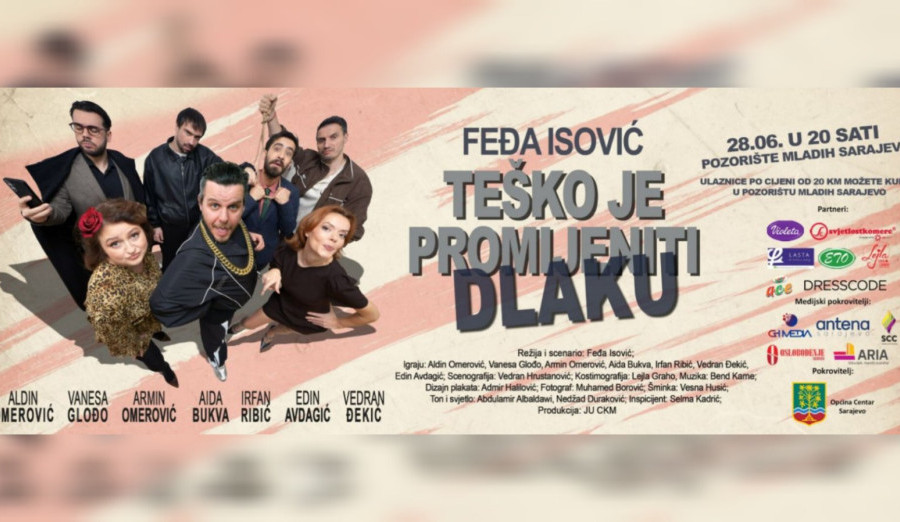 Novi termin odigravanja predstave „Teško je promijeniti dlaku“