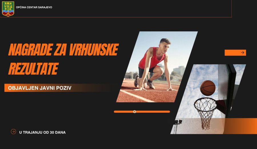 Nagrade za vrhunske rezultate sportskih udruženja sa Centra