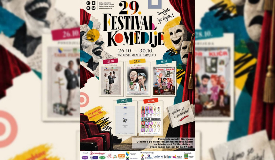 Krajem oktobra počinje 29. festival komedije „Smijeh je lijek“